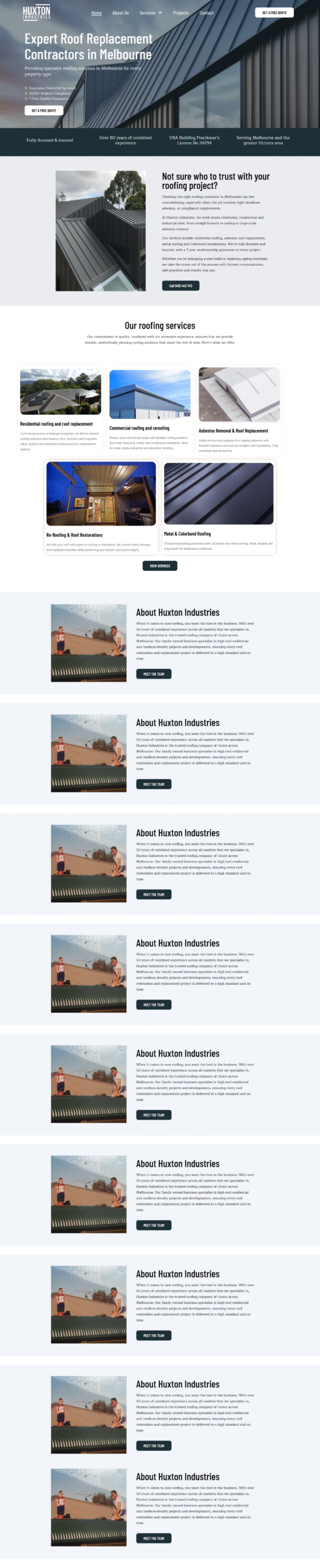 Specialist Roofing Contractor Melbourne