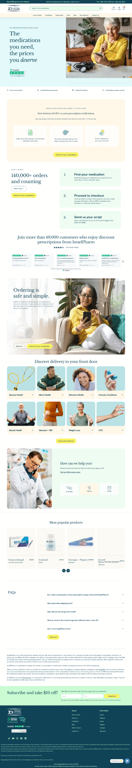 Israel Pharmacy | Buy Drugs Online from an Israeli