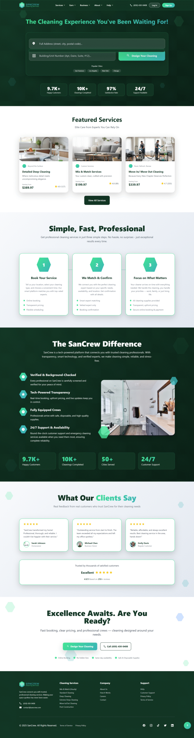 Professional Cleaning Services | SanCrew